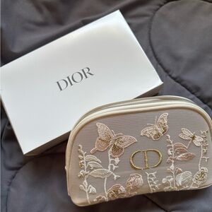 Dior Cream Embroidered Women's Bag
